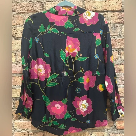 Sézane - Chemise Florence - Fleurs du Japon Print - US Size 4 - NWT - Picture 2 of 3